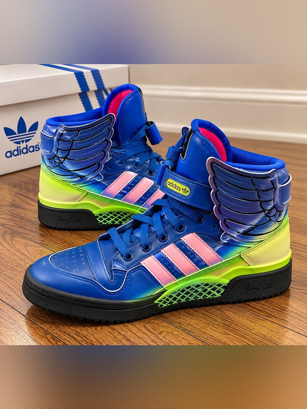 adidas x Jeremy Scott Forum Wings 4.0 Motorsport Sneakers US 8.5M & 10W